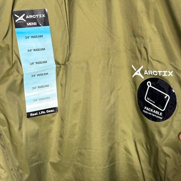 Arctix Men's Waterproof Storm Rain Pant, Olive  3X 34Length - Picture 7 of 16